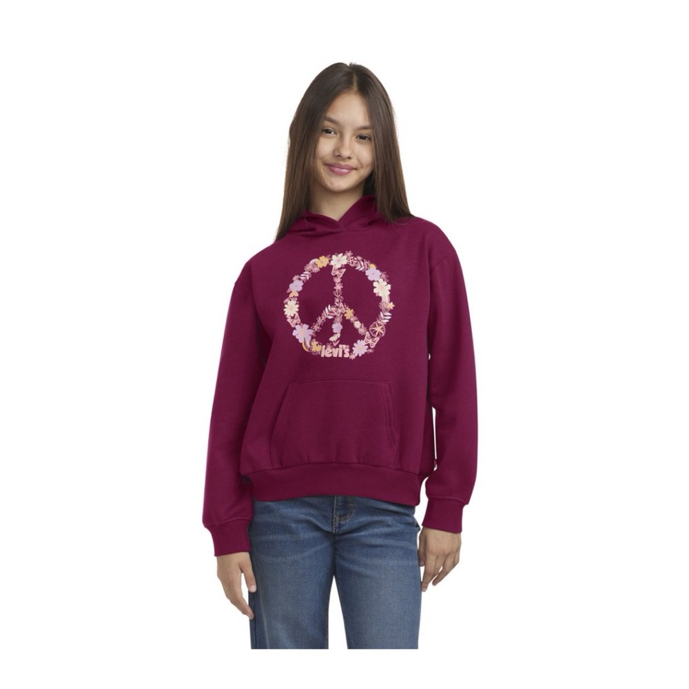 Levi's Women's Maroon Peace Sign Sweater